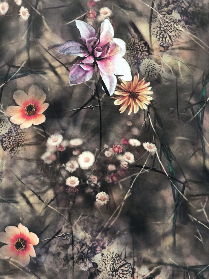 Digitally Printed Floral Scarf